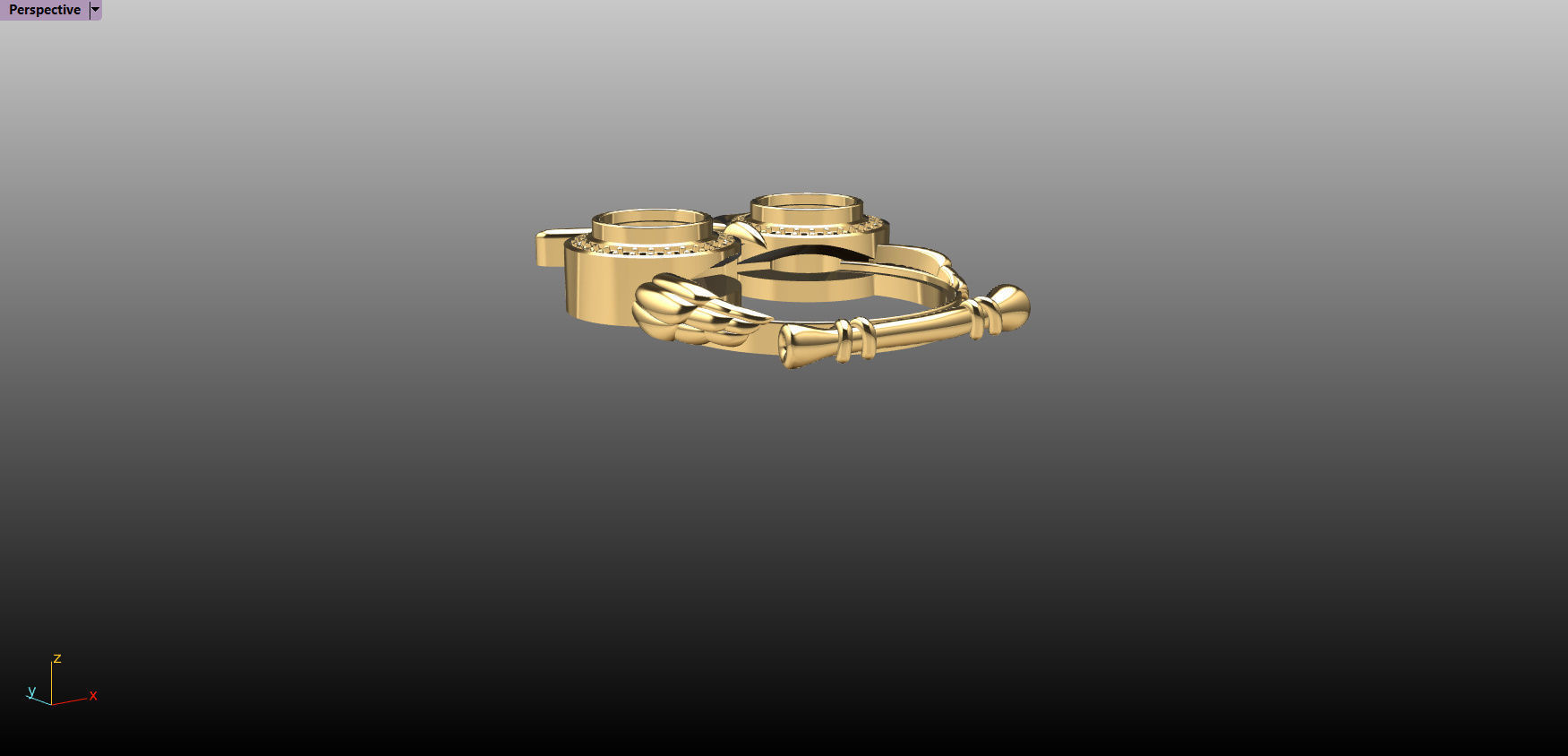 Owl Pendant 3D print model_9