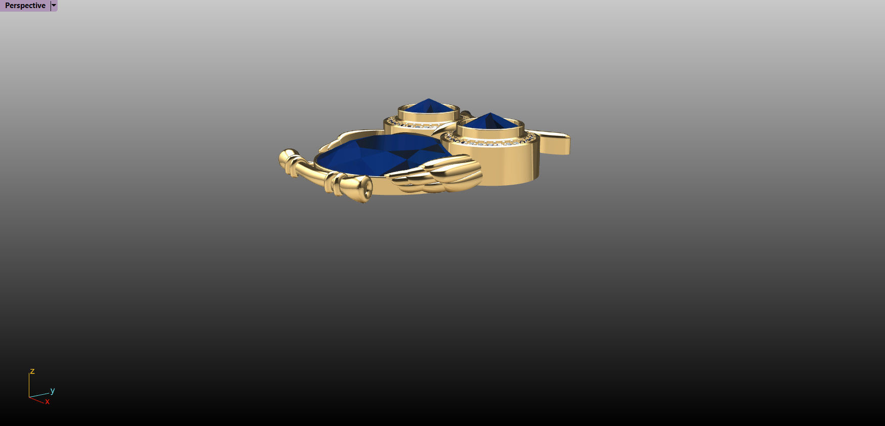 Owl Pendant 3D print model_7