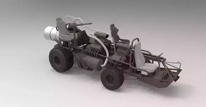 Aunty Entity Jet Car 3D model
