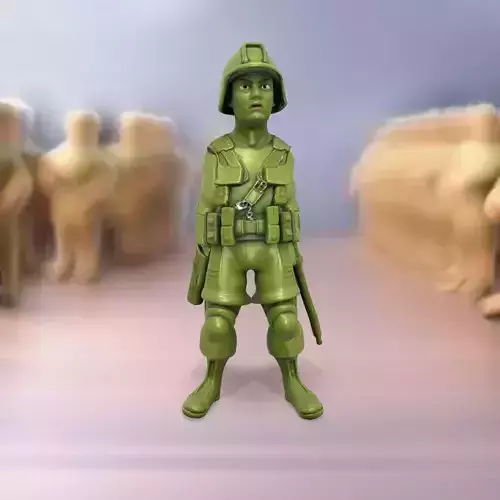 Green Soldier Action Figure model pack