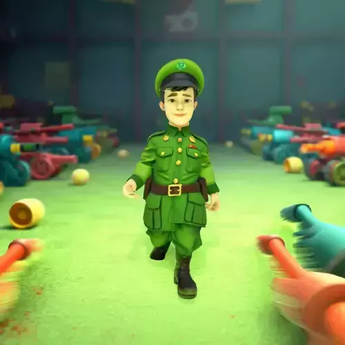 Cheerful Soldier Character model pack