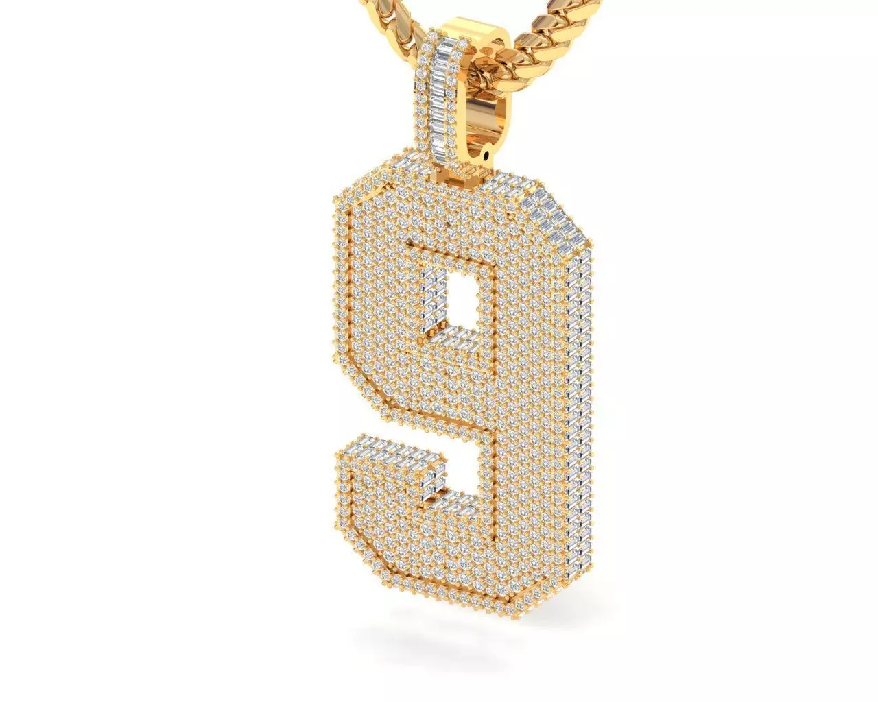 HIPHOP DIAMOND PENDAT 3D print model 3D print model