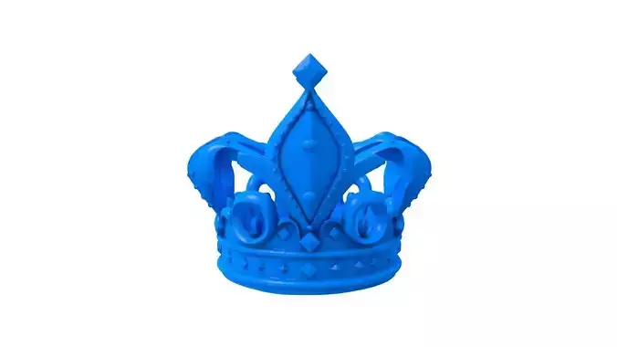 Golden Crown STL - Royal King Crown - Medieval Crown STL 