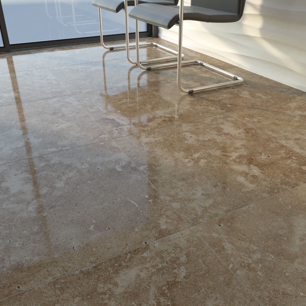 TUREX INTERNATIONAL Travertine Tiles Set 3D model_14