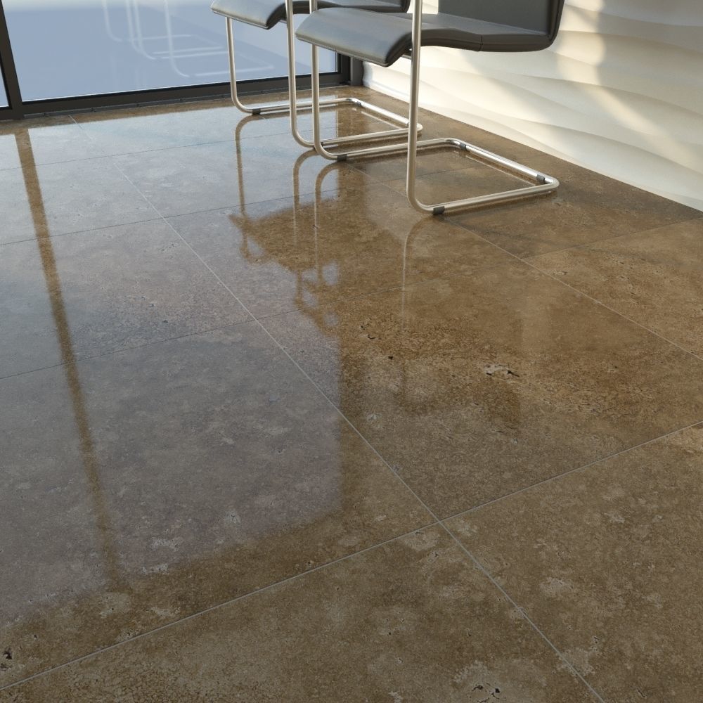 TUREX INTERNATIONAL Travertine Tiles Set 3D model_6