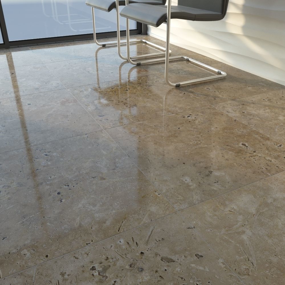 TUREX INTERNATIONAL Travertine Tiles Set 3D model_8