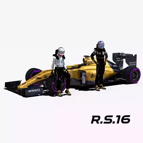 Renault RS16 Low-poly 3D model