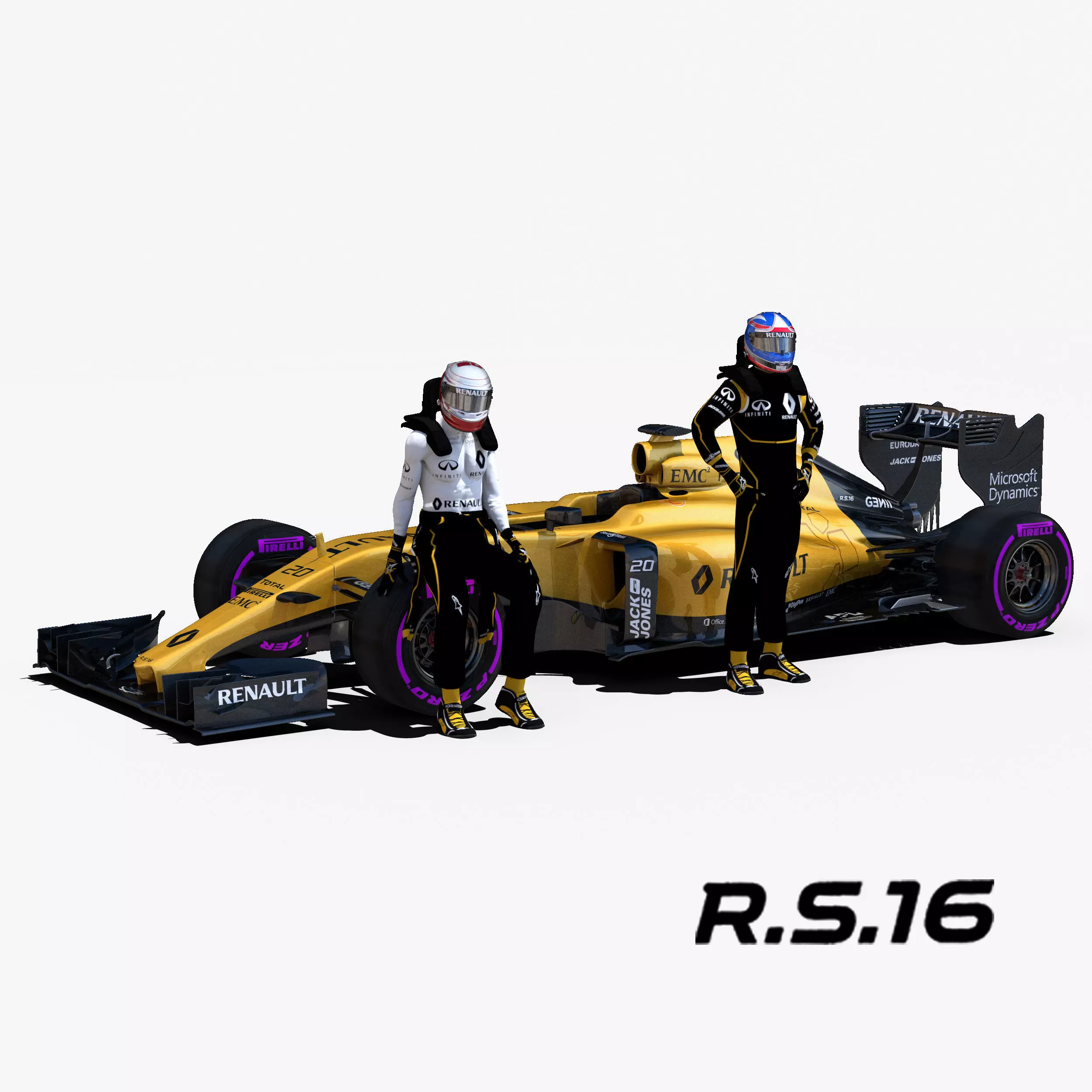 Renault RS16 Low-poly 3D model