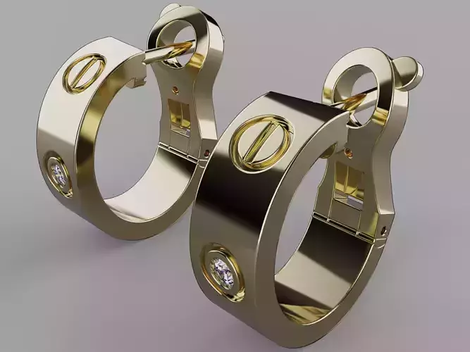 cartier love earings 