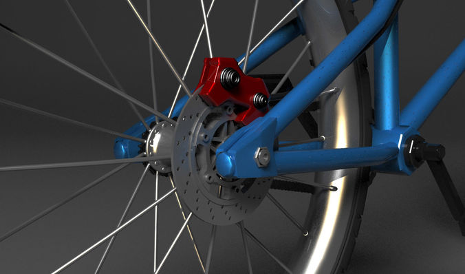 BMX Bike Low-poly 3D model