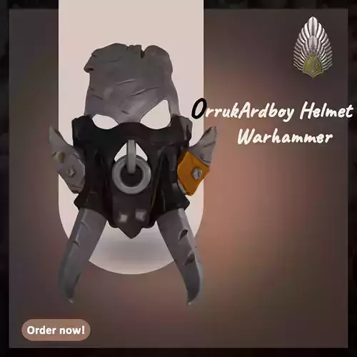 Warhammer Orruk Ardboy Helmet 3d digital download