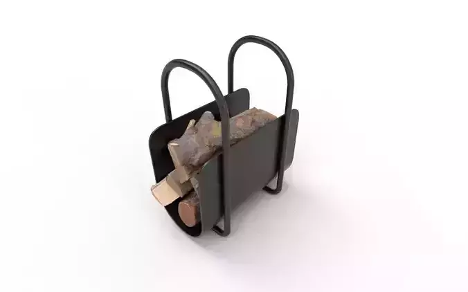Fire Wood Set  M1-6 Low-poly 3D model 4
