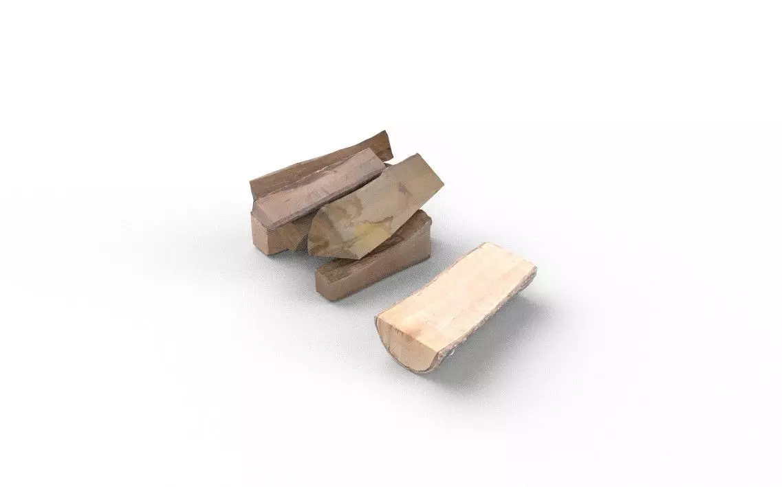 Fire Wood Set M2-3 Low-poly 3D model