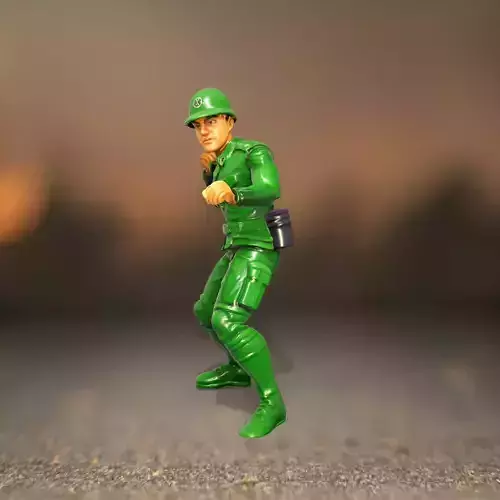 Green Soldier Figurine model pack