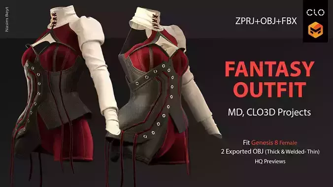 Fantasy Outfit - Marvelous Designer