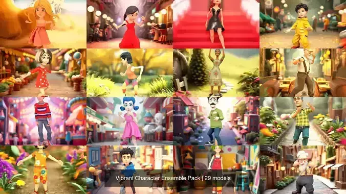 Vibrant Character Ensemble Pack