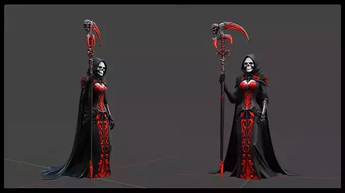 Demon Queen Fantasy 3D model character