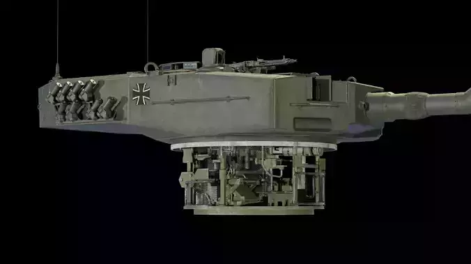 Tank Leopard 2a4 With Interior plus Ukrainian Version