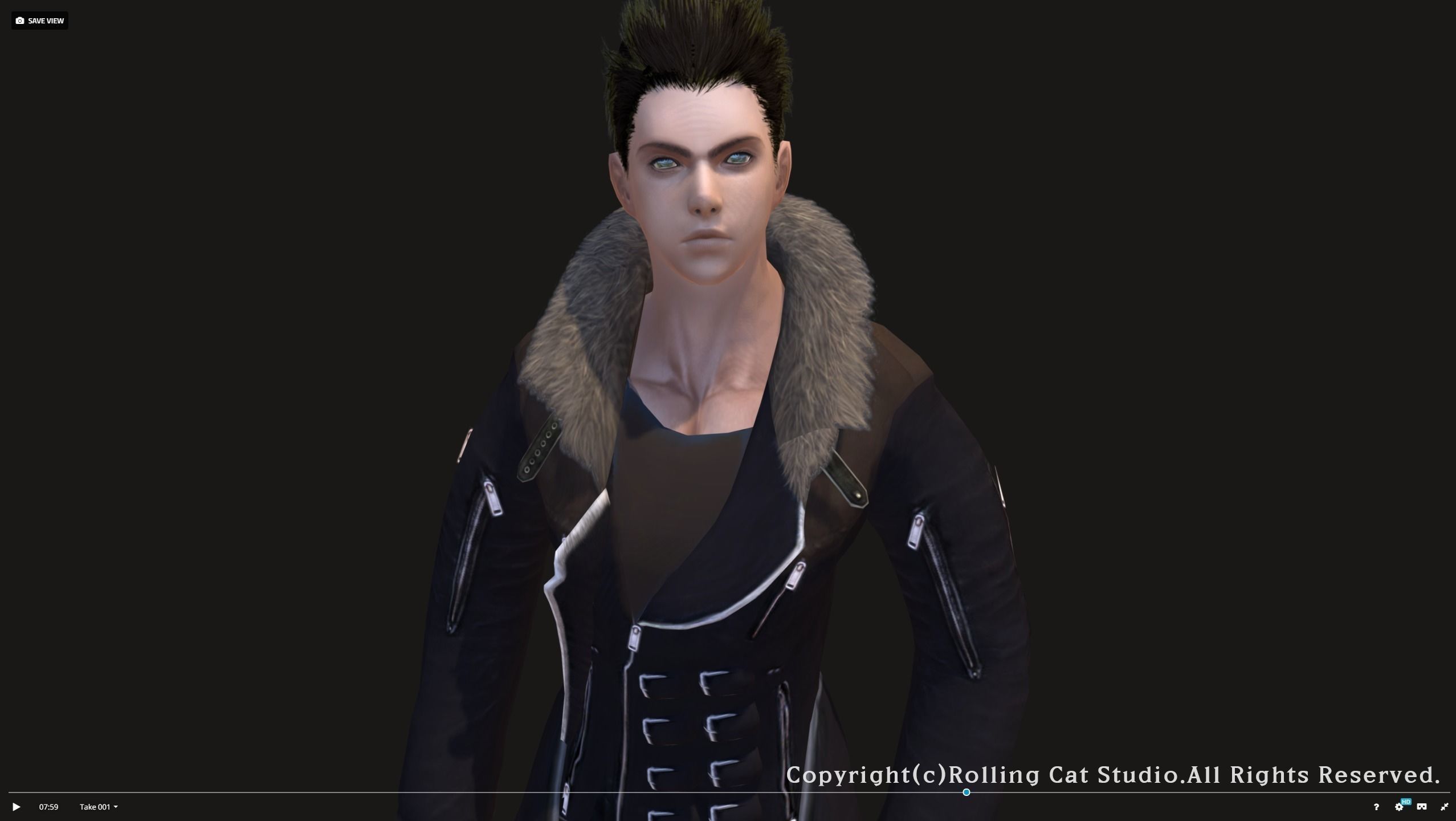 RPG Knight Character Man B Low-poly 3D model_7