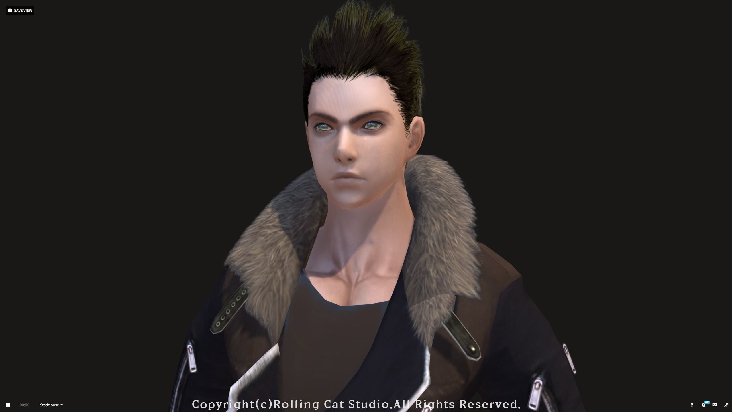 RPG Knight Character Man B Low-poly 3D model_2