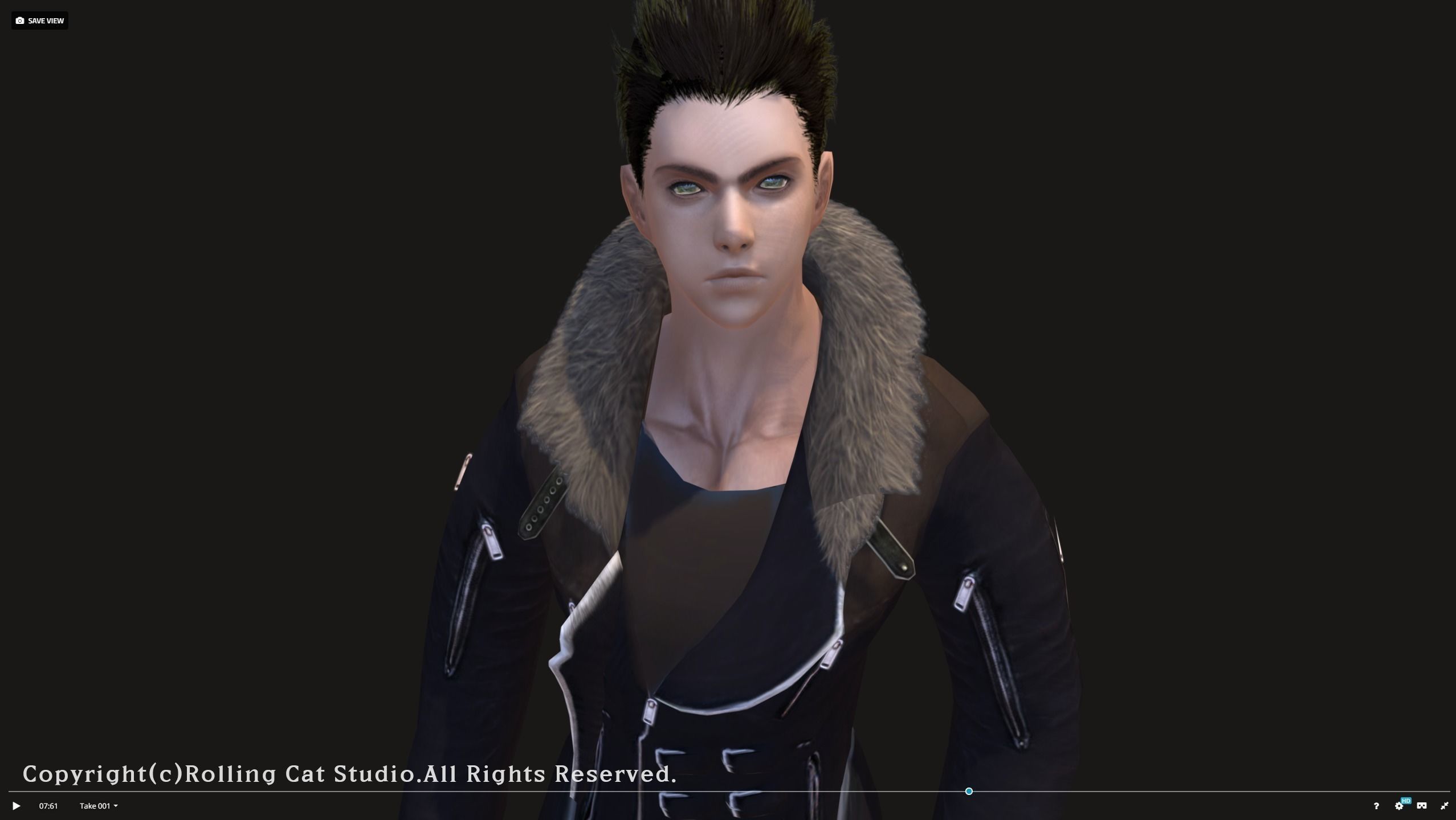 RPG Knight Character Man B Low-poly 3D model_9