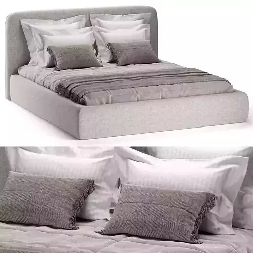 Bed with bedclothes 51