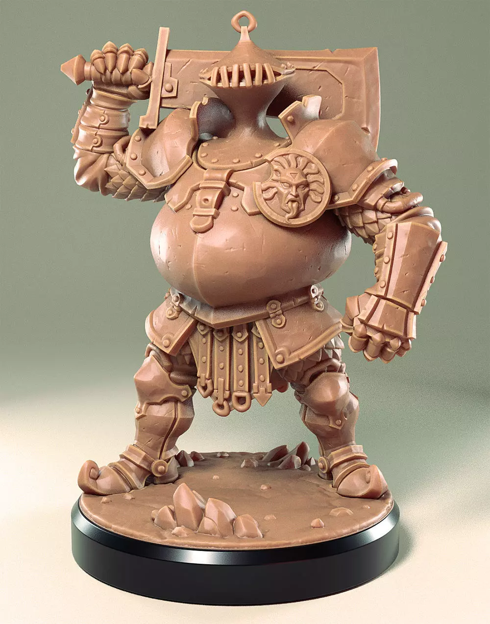 The Metal Golem 3D print model