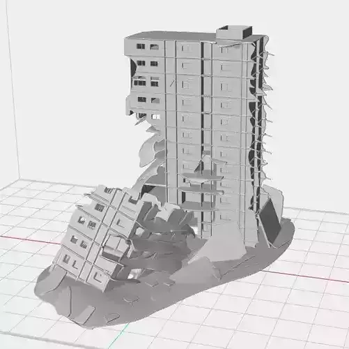 Ruined Building STL file