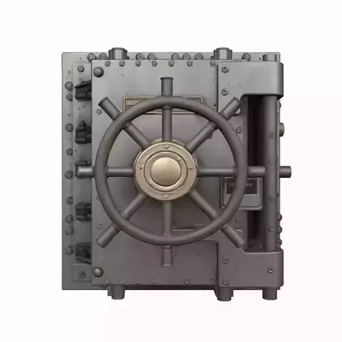 Professional 3D Heavy Duty Steel Precision Security Vault Door 3D model
