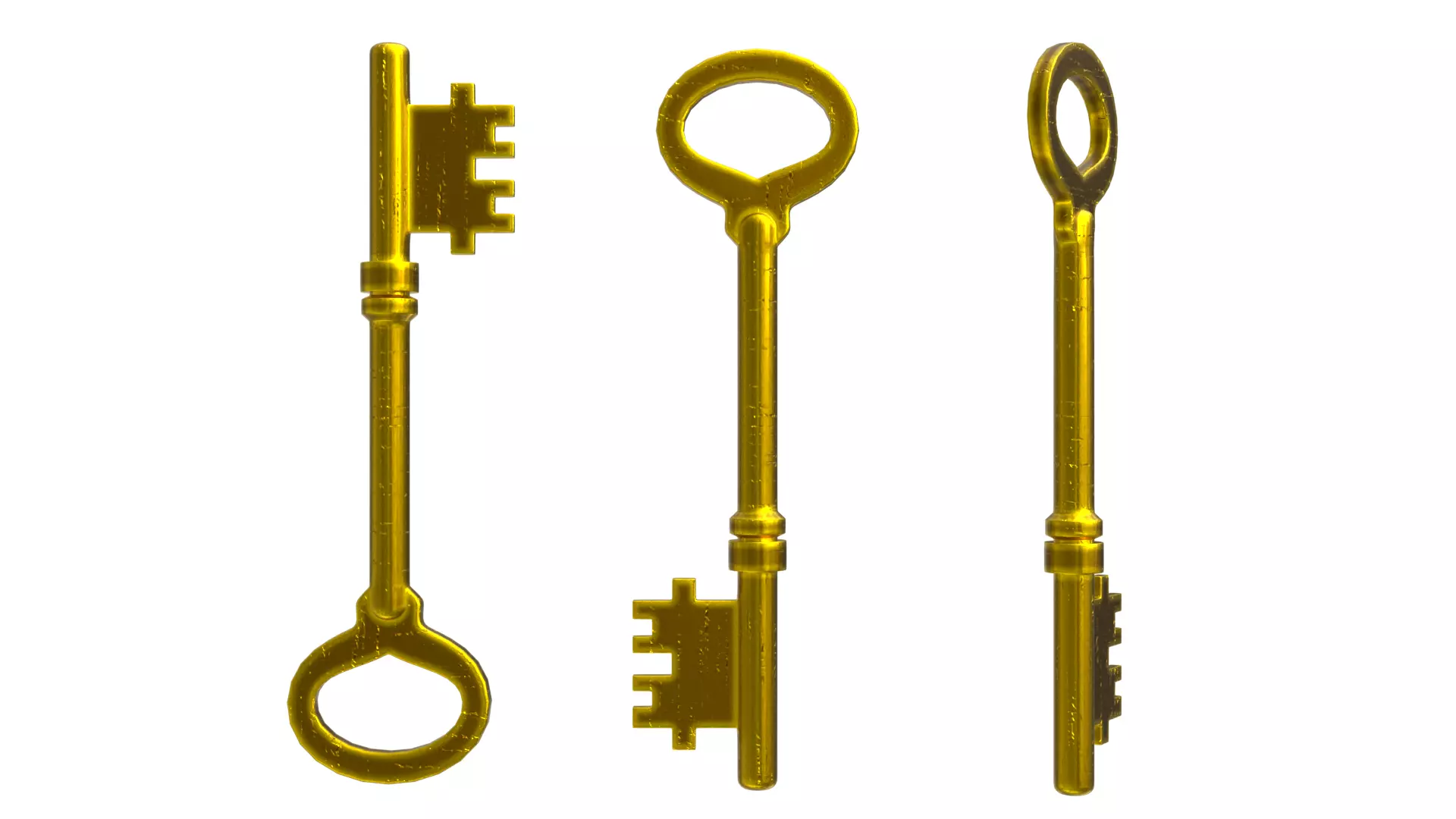 Old Key PBR 02 3D model