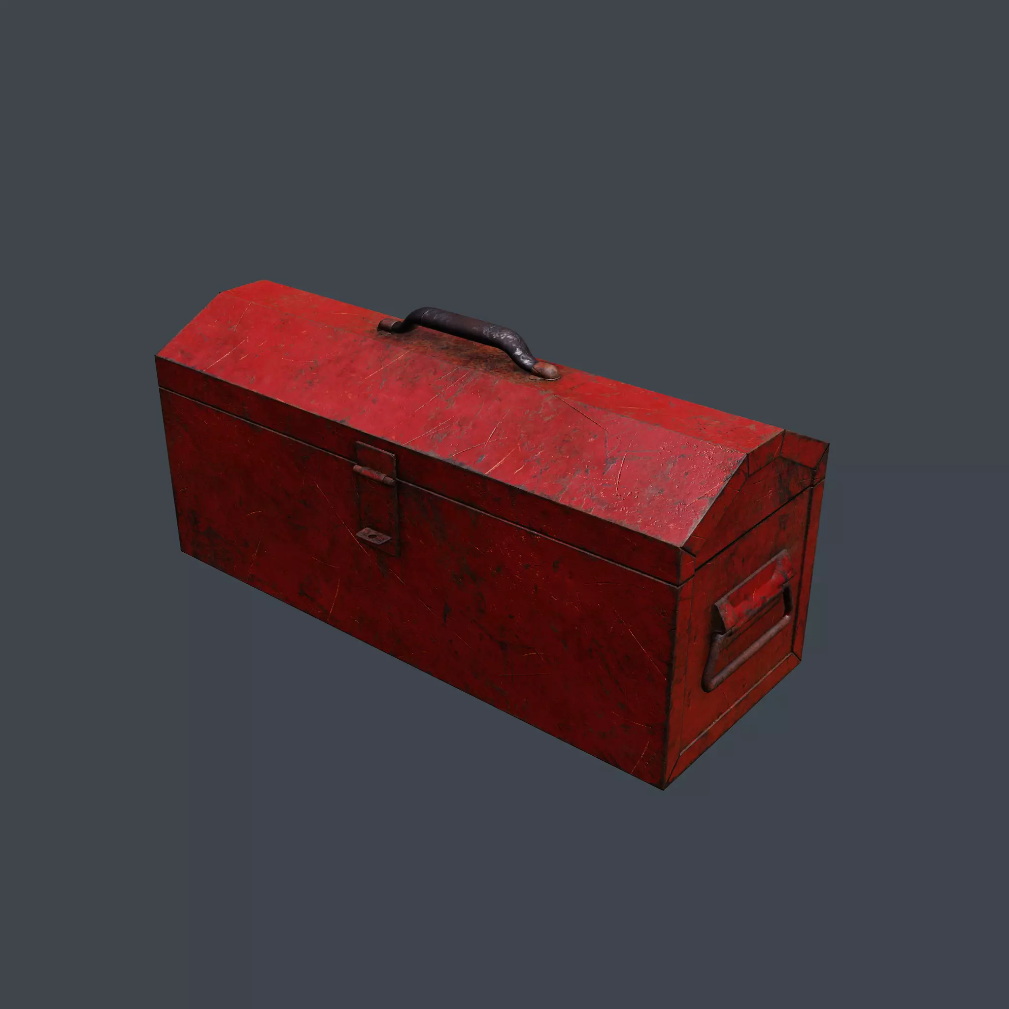 Old Metal Toolbox - PBR Game Ready Low-poly 3D model