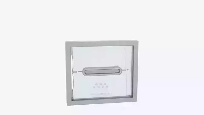 Modern 3D Glass Bank Partition Aluminum Frame