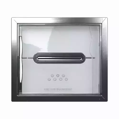 Modern 3D Glass Bank Partition Aluminum Frame 3D model