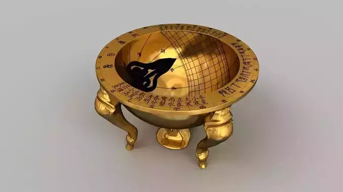 Korean traditional sundial 3DsMAX2020