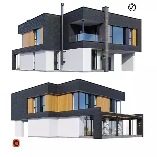 Modern house Brickstone