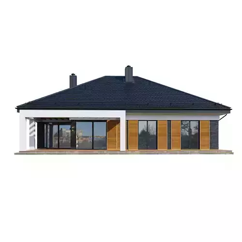 Moder house Bristole with BLENDE file 3D model 4