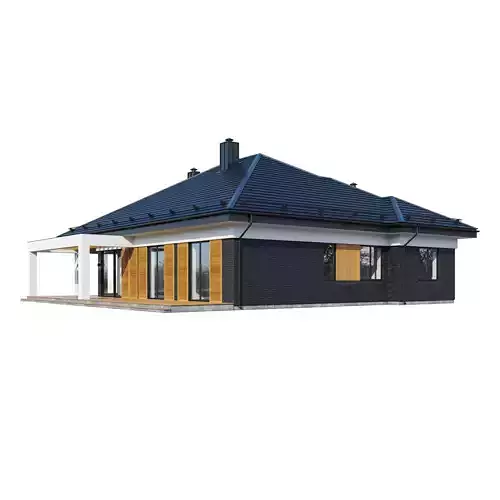 Moder house Bristole with BLENDE file 3D model 3
