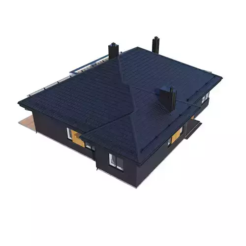 Moder house Bristole with BLENDE file 3D model 6