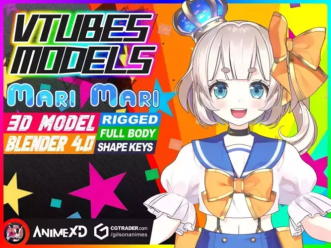 VTube Mari Mari - 3D Model Blender