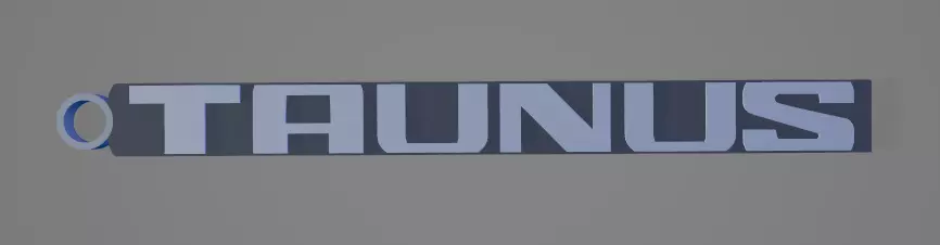 3D Printable Keychain -Classic Taunus TC3 Logo 3D print model