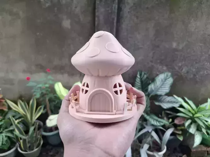 Mushroom House 3D Printable Model
