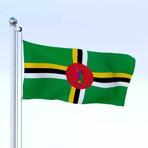 Animated Dominica Flag