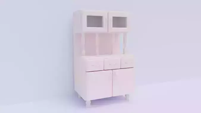 shabby chic kitchen cabinet