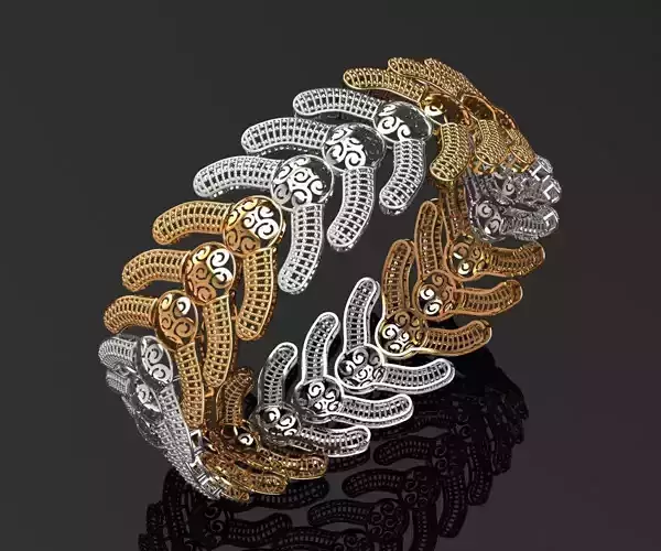 1513 Whorls of Grace Bangle 24gm