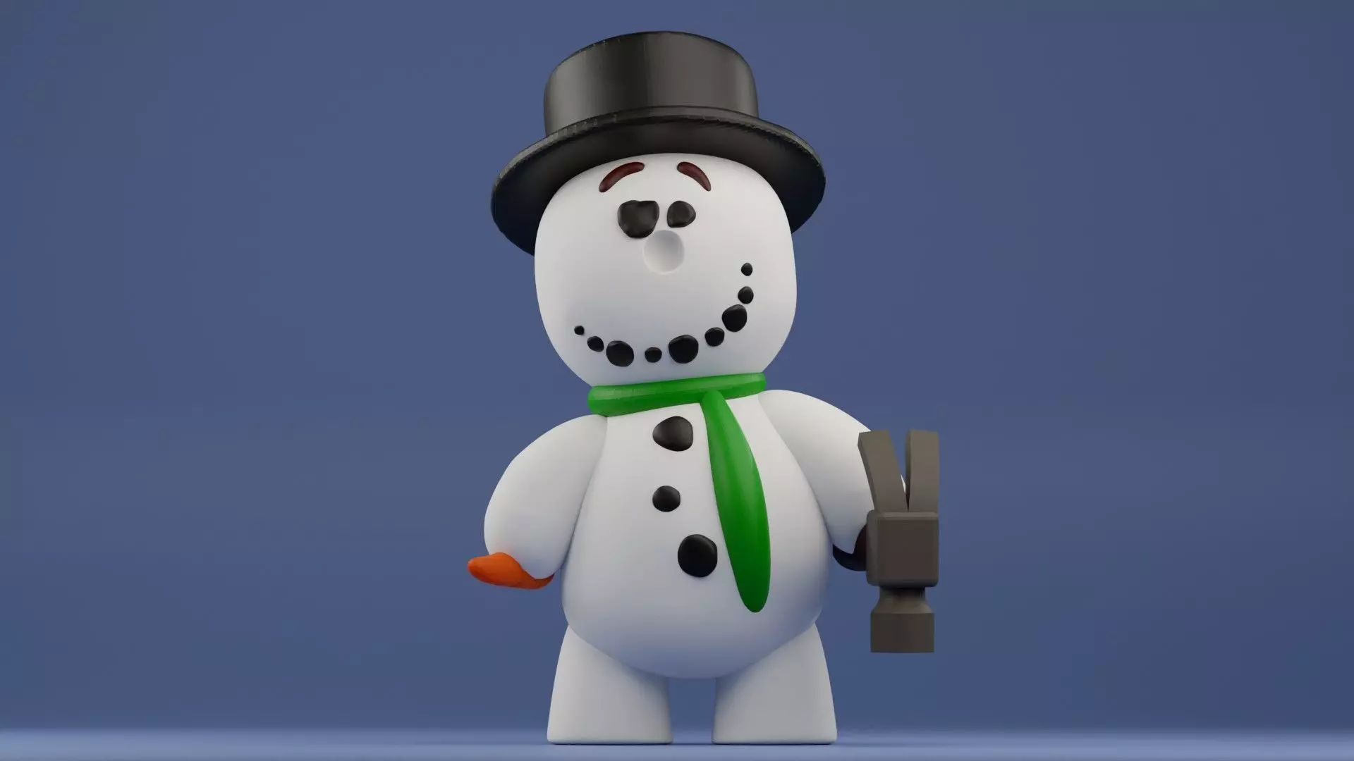 knick knack the snowman 3mf and stls 3D print model