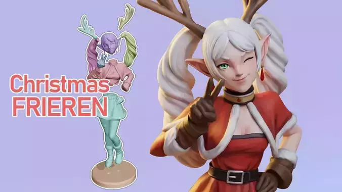 Christmas Frieren Figurine