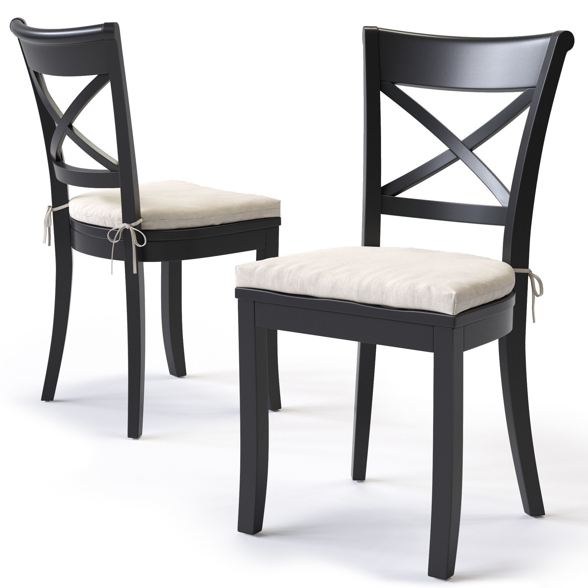 CrateBarrel Vintner Chair and Avalon Table 3D model_3