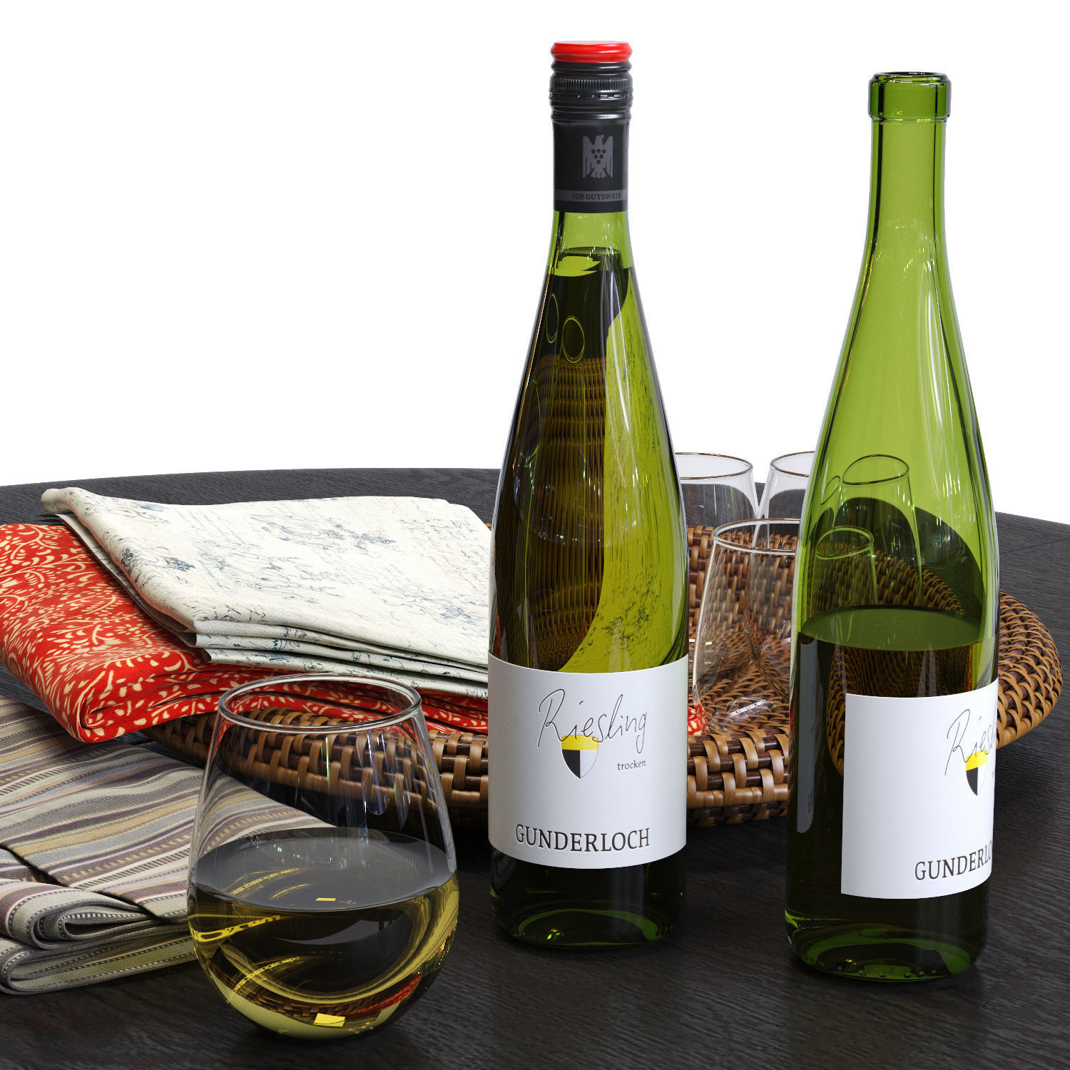 CrateBarrel Vintner Chair and Avalon Table 3D model_1