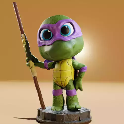 Baby Donatello Stylized 3D Print Figure