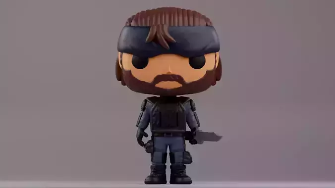 Solid Snake Funko Pop 3mf and stls from Metal Gear